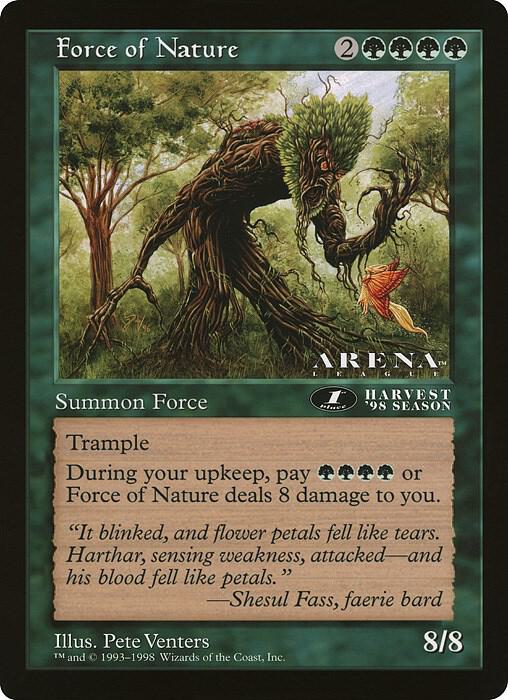 Force of Nature 1st Place Arena League  (Oversize Cards)  | Good Games Adelaide SA