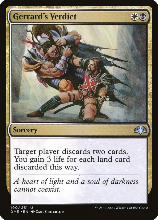 Gerrard's Verdict 190 (Dominaria Remastered)  | Good Games Adelaide SA