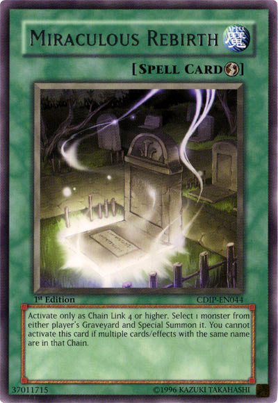 Miraculous Rebirth [CDIP-EN044] Rare | Good Games Adelaide SA