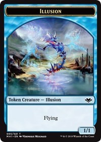 Illusion (005) // Emblem - Wrenn and Six (021) Double-sided Token [Modern Horizons Tokens] | Good Games Adelaide SA