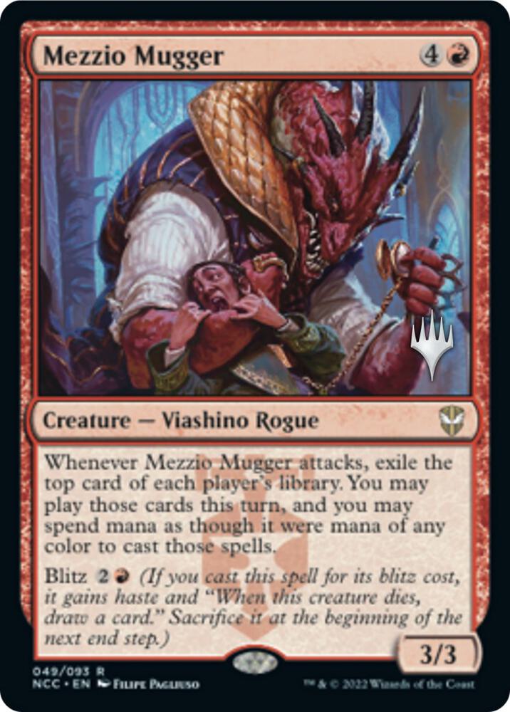 Mezzio Mugger 49 (Promo Pack: Streets of New Capenna)  - Foil | Good Games Adelaide SA
