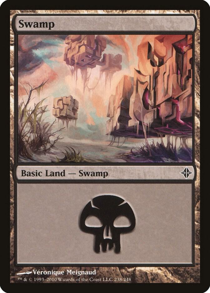 Swamp 238 (Rise of the Eldrazi)  - Foil | Good Games Adelaide SA