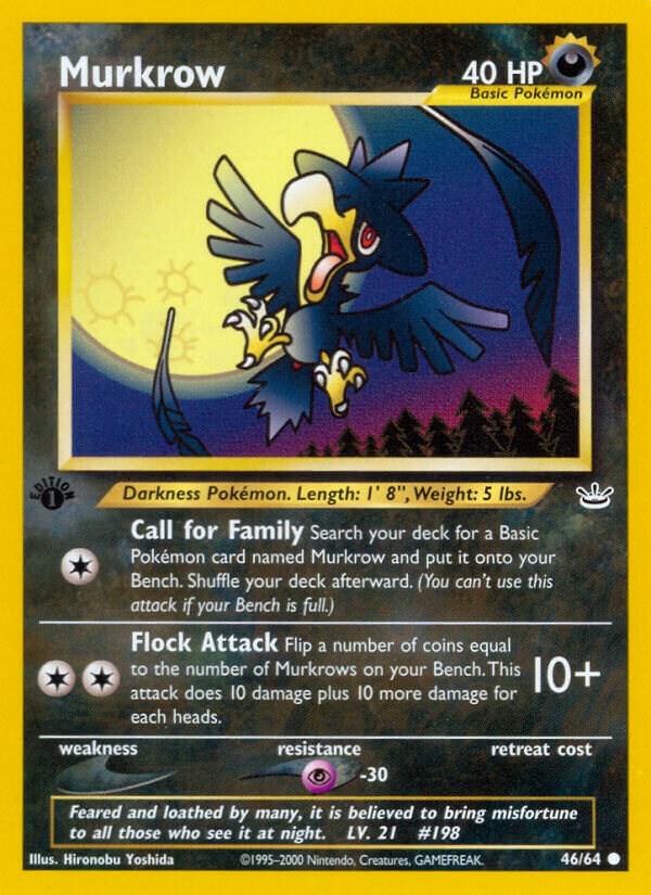Murkrow 46/64 (Neo Revelation)  - 1st Edition | Good Games Adelaide SA