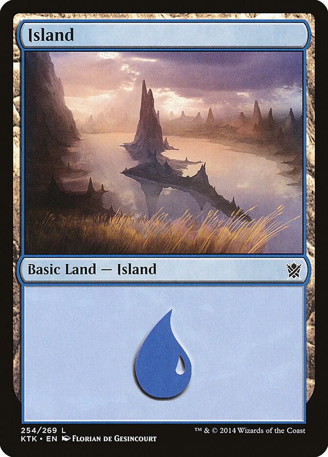 Island 254 (Khans of Tarkir)  - Foil | Good Games Adelaide SA