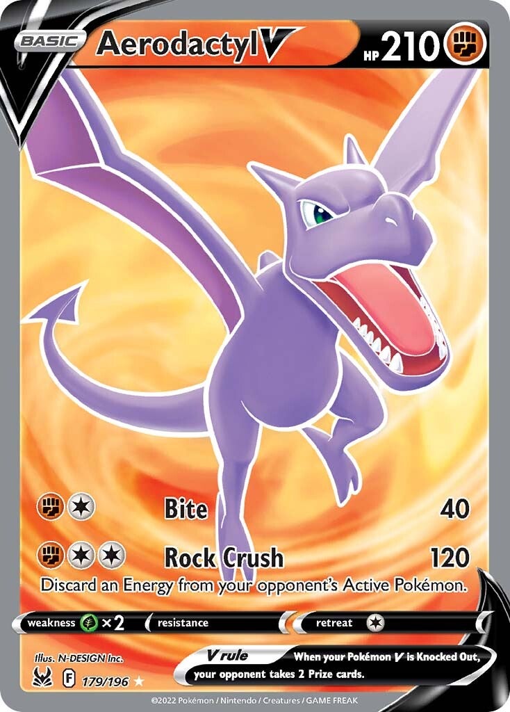 Aerodactyl V (179/196) [Sword & Shield: Lost Origin] | Good Games Adelaide SA