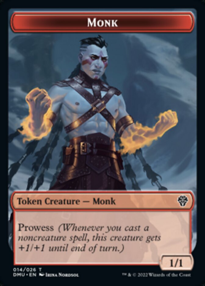 Soldier // Monk Double-sided Token [Dominaria United Tokens] | Good Games Adelaide SA
