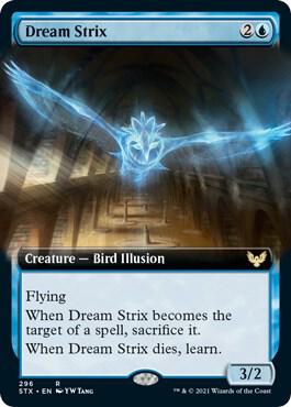 Dream Strix Extended Art 296 (Strixhaven: School of Mages)  | Good Games Adelaide SA