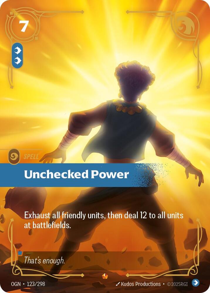 Unchecked Power 123/298 (Origins)  - Foil | Good Games Adelaide SA