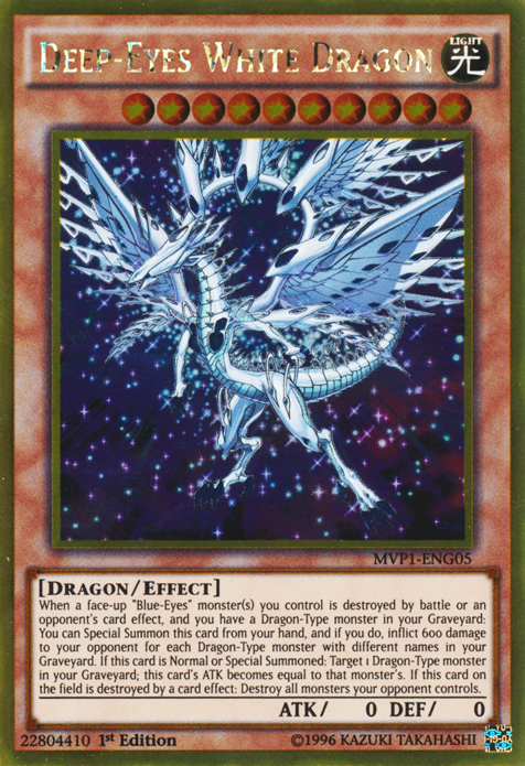 Deep-Eyes White Dragon [MVP1-ENG05] Gold Rare | Good Games Adelaide SA