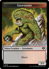 Spirit (0010) // Graveborn Double-Sided Token [Commander Masters Tokens] | Good Games Adelaide SA