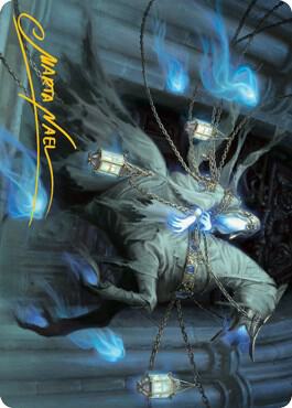 Patrician Geist Art Card Gold Stamped Signature 28 (Art Series: Innistrad: Midnight Hunt)  | Good Games Adelaide SA