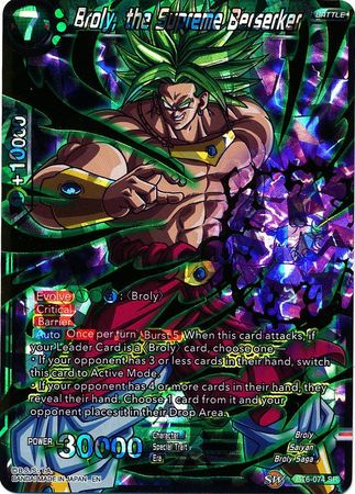 Broly, the Supreme Berserker [BT6-074] | Good Games Adelaide SA