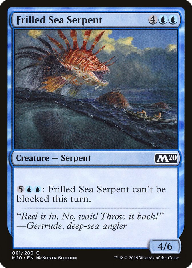 Frilled Sea Serpent 61 (Core Set 2020)  | Good Games Adelaide SA