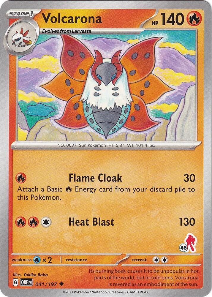 Volcarona Armarouge 46 041/197 (Battle Academy 2024)  | Good Games Adelaide SA