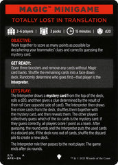 Totally Lost in Translation (Magic Minigame) [Dungeons & Dragons: Adventures in the Forgotten Realms Minigame] | Good Games Adelaide SA