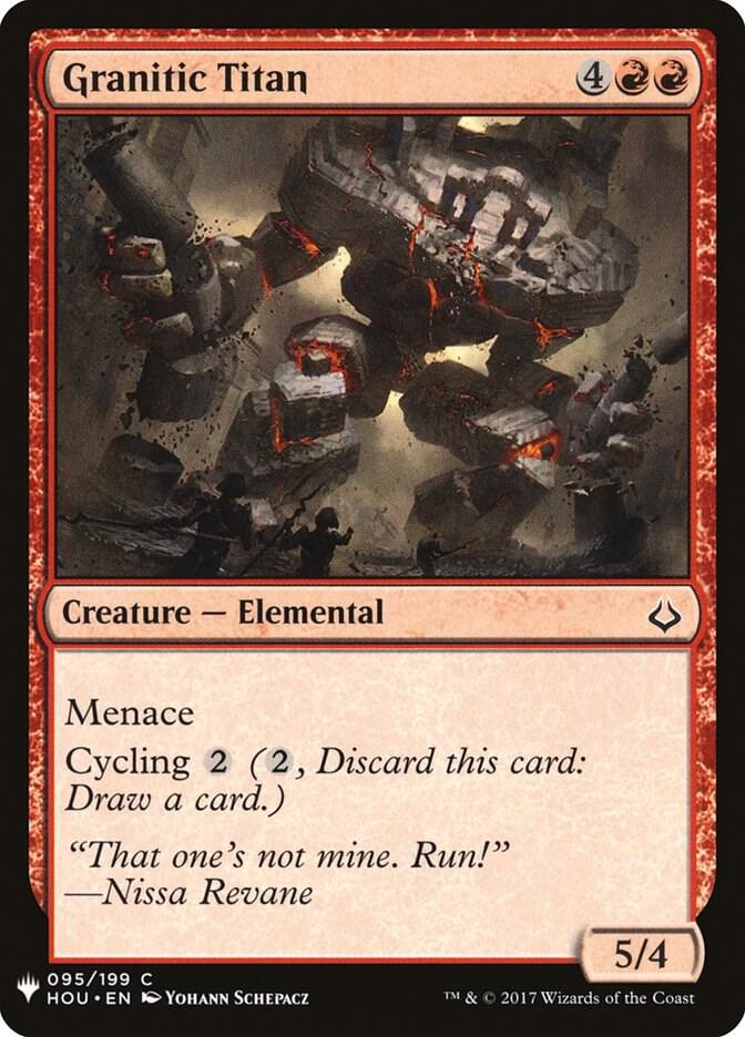 Granitic Titan 95 (The List Reprints)  | Good Games Adelaide SA