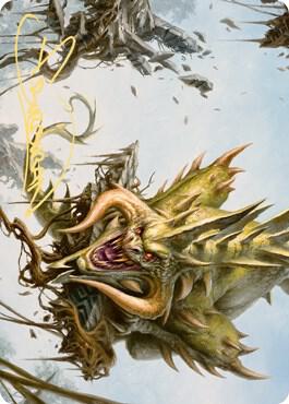 Canopy Baloth Art Card Gold Stamped Signature 70 (Art Series: Zendikar Rising)  | Good Games Adelaide SA