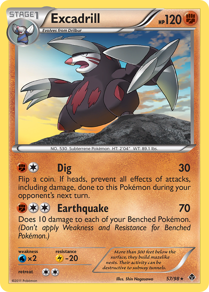Excadrill (57/98) [Black & White: Emerging Powers] | Good Games Adelaide SA