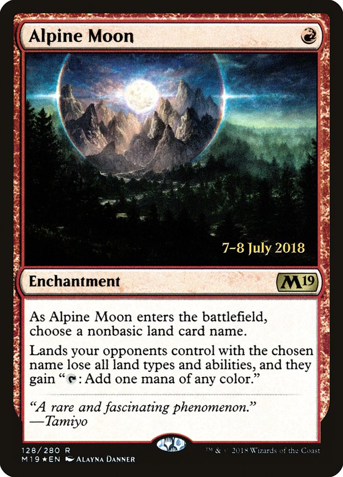 Alpine Moon  [Core Set 2019 Prerelease Promos] | Good Games Adelaide SA