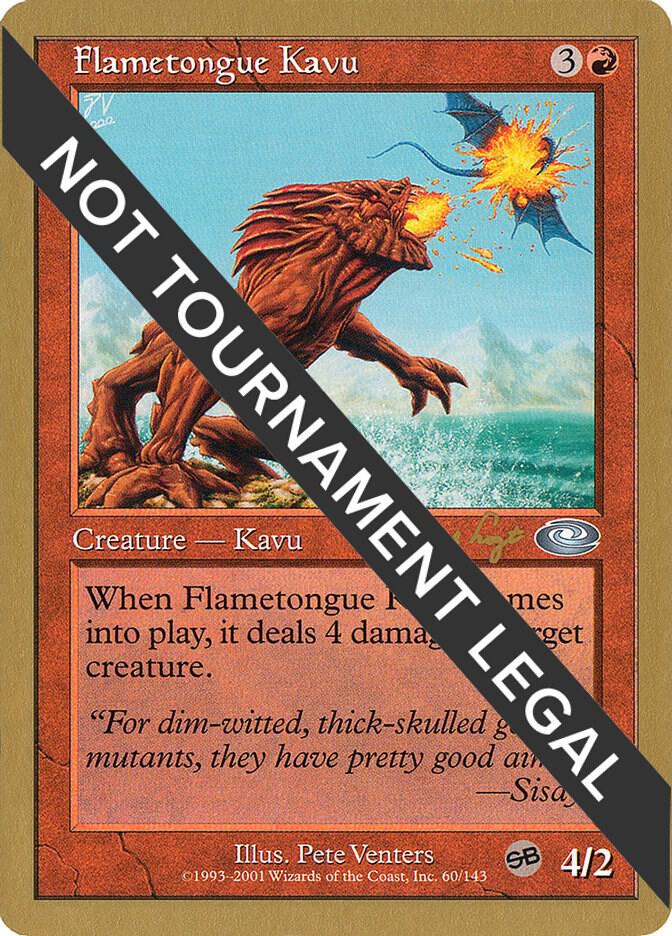 Flametongue Kavu 2001 Jan Tomcani PLS jt60/138 (World Championship Decks)  | Good Games Adelaide SA