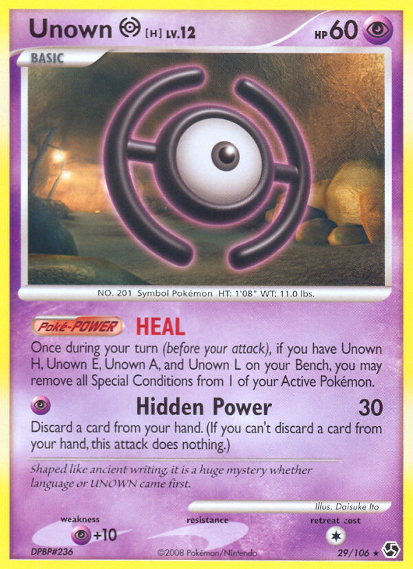 Unown H (29/106) [Diamond & Pearl: Great Encounters] | Good Games Adelaide SA