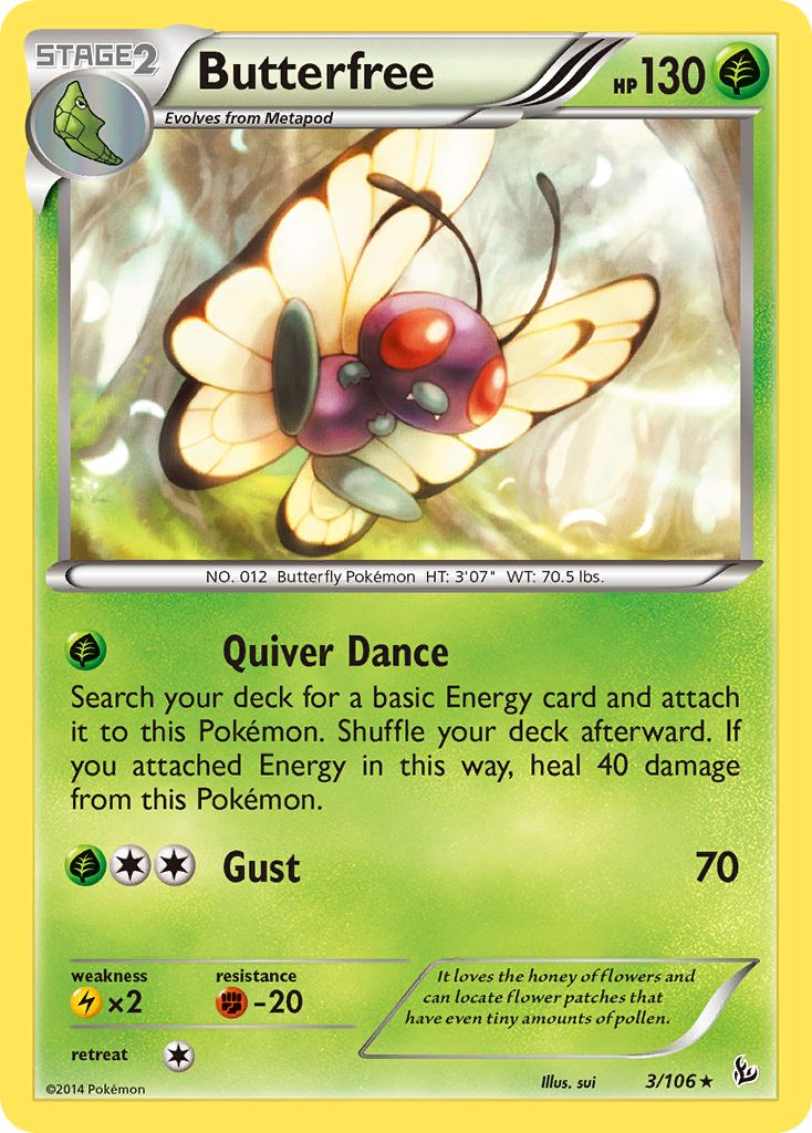 Butterfree (3/106) [XY: Flashfire] | Good Games Adelaide SA