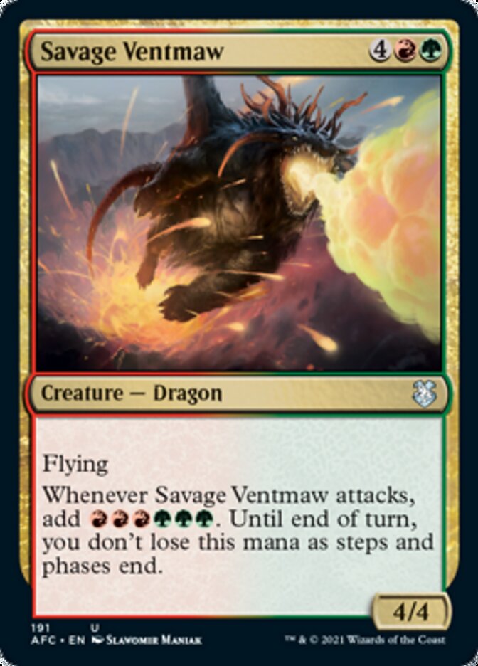 Savage Ventmaw [Dungeons & Dragons: Adventures in the Forgotten Realms Commander] | Good Games Adelaide SA