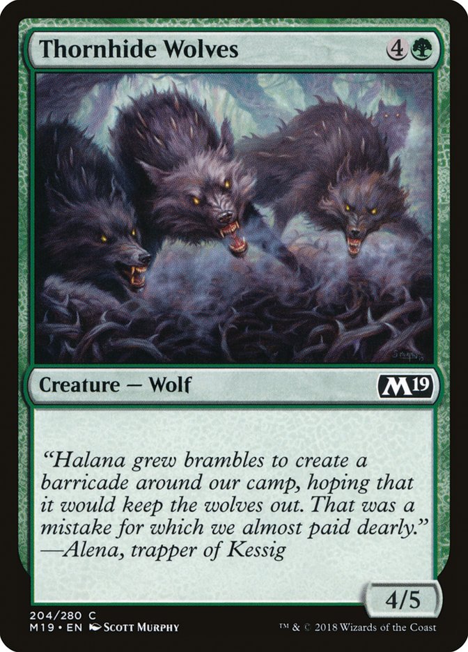 Thornhide Wolves 204 (Core Set 2019)  | Good Games Adelaide SA