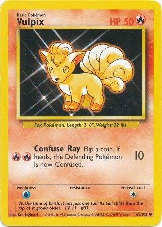 Vulpix 068/102 (Base Set)  | Good Games Adelaide SA