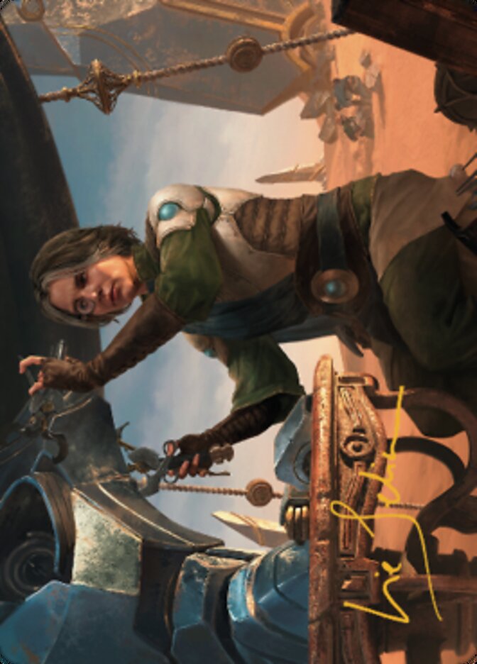 Tocasia, Dig Site Mentor Art Card (Gold-Stamped Signature) [The Brothers' War Art Series] | Good Games Adelaide SA