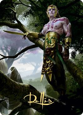 Tyvar Kell Art Card Gold Stamped Signature 53 (Art Series: Kaldheim)  | Good Games Adelaide SA