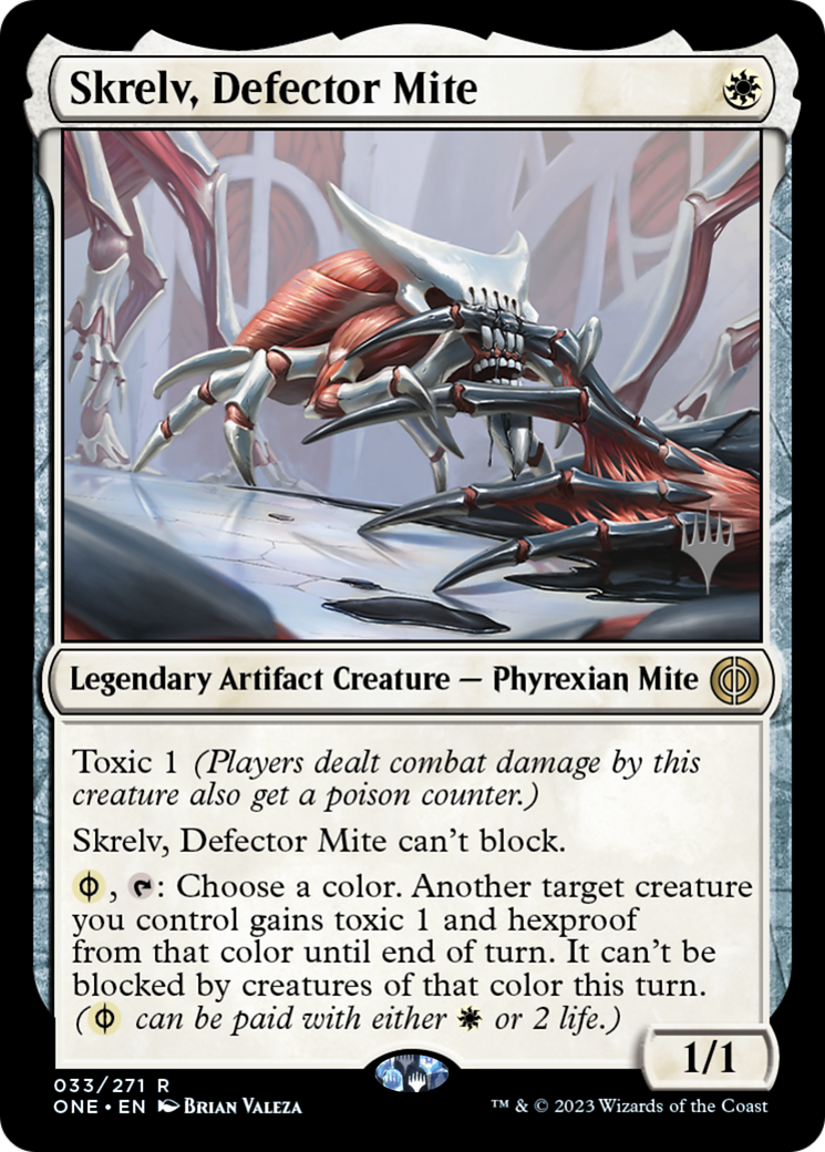 Skrelv, Defector Mite (Promo Pack) [Phyrexia: All Will Be One Promos] | Good Games Adelaide SA