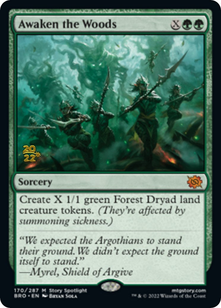 Awaken the Woods [The Brothers' War: Prerelease Promos] | Good Games Adelaide SA