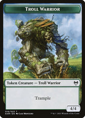 Elf Warrior // Troll Warrior Double-sided Token [Kaldheim Tokens] | Good Games Adelaide SA
