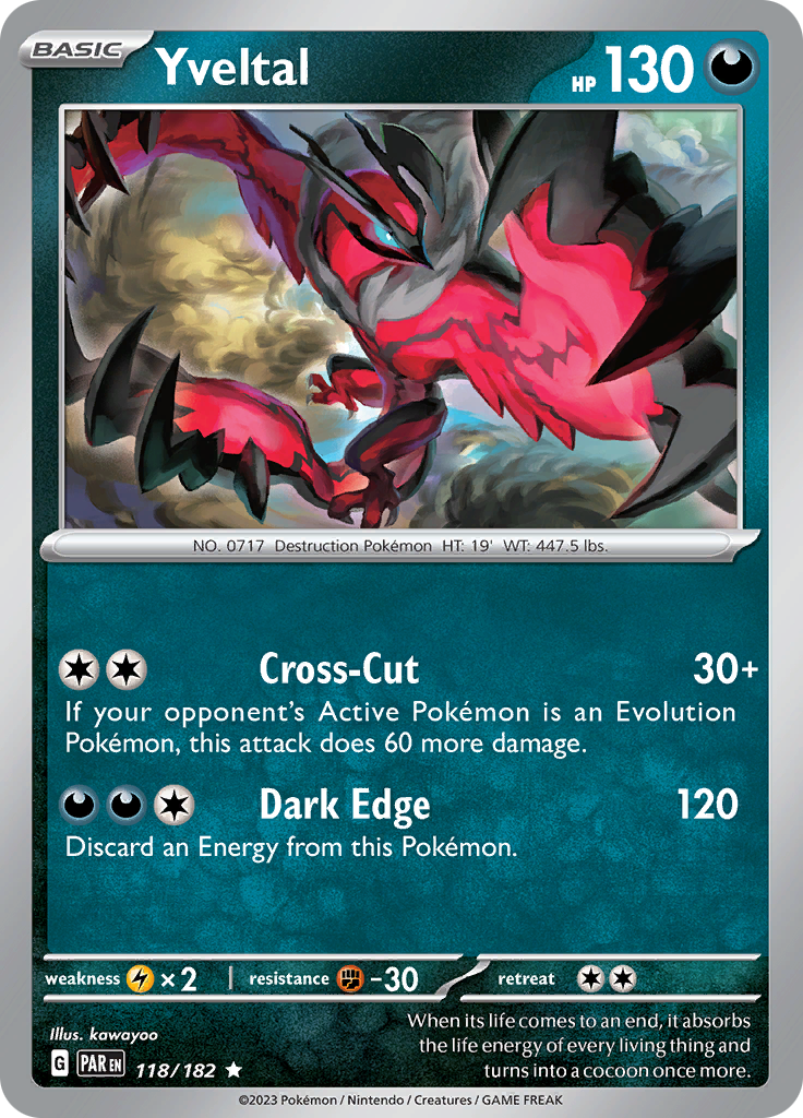 Yveltal (118/182) [Scarlet & Violet: Paradox Rift] | Good Games Adelaide SA