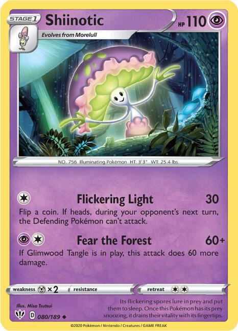 Shiinotic 080/189 (SWSH03: Darkness Ablaze)  | Good Games Adelaide SA
