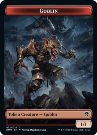 Zombie Knight // Goblin Double-sided Token [Dominaria United Commander Tokens] | Good Games Adelaide SA