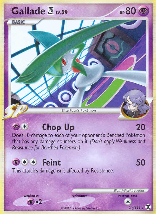 Gallade (20/111) [Platinum: Rising Rivals] | Good Games Adelaide SA