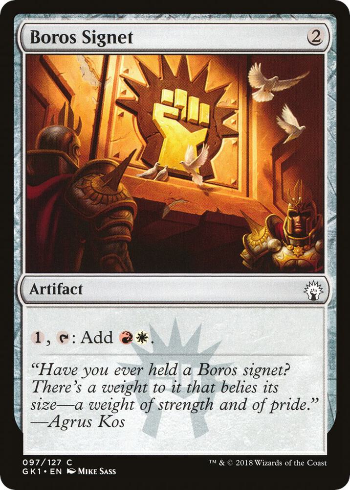 Boros Signet 97 (Guilds of Ravnica: Guild Kits)  | Good Games Adelaide SA