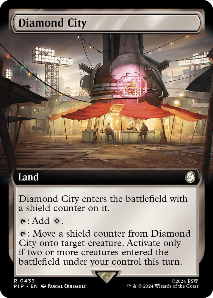 Diamond City Extended Art 439 (Universes Beyond: Fallout)  | Good Games Adelaide SA