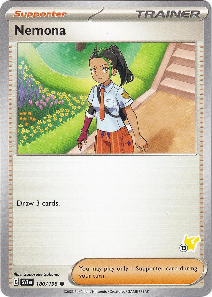 Nemona Pikachu 13 180/198 (Battle Academy 2024)  | Good Games Adelaide SA