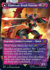 Flamewar, Brash Veteran // Flamewar, Streetwise Operative (Shattered Glass) [Universes Beyond: Transformers] | Good Games Adelaide SA