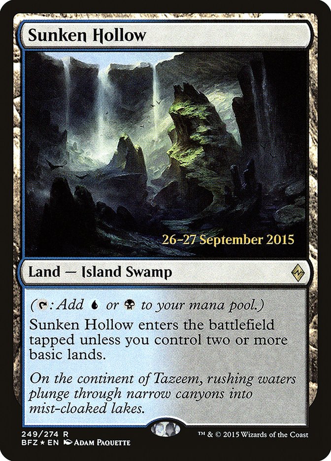 Sunken Hollow [Battle for Zendikar Promos] | Good Games Adelaide SA