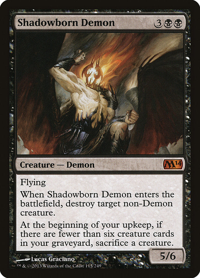 Shadowborn Demon 115 (Magic 2014 (M14))  - Foil | Good Games Adelaide SA