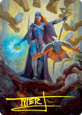Kasmina Enigma Sage Art Card Gold Stamped Signature 29 (Art Series: Strixhaven)  | Good Games Adelaide SA