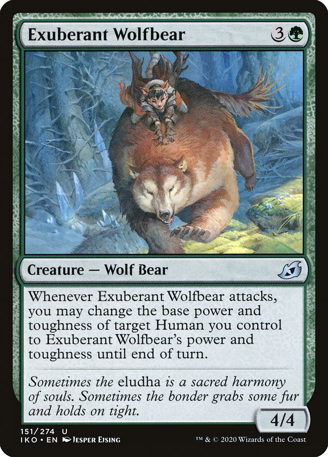 Exuberant Wolfbear 151 (Ikoria: Lair of Behemoths)  - Foil | Good Games Adelaide SA