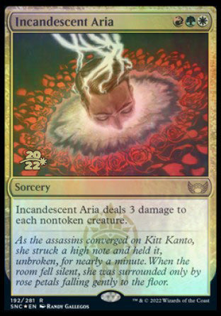 Incandescent Aria [Streets of New Capenna Prerelease Promos] | Good Games Adelaide SA