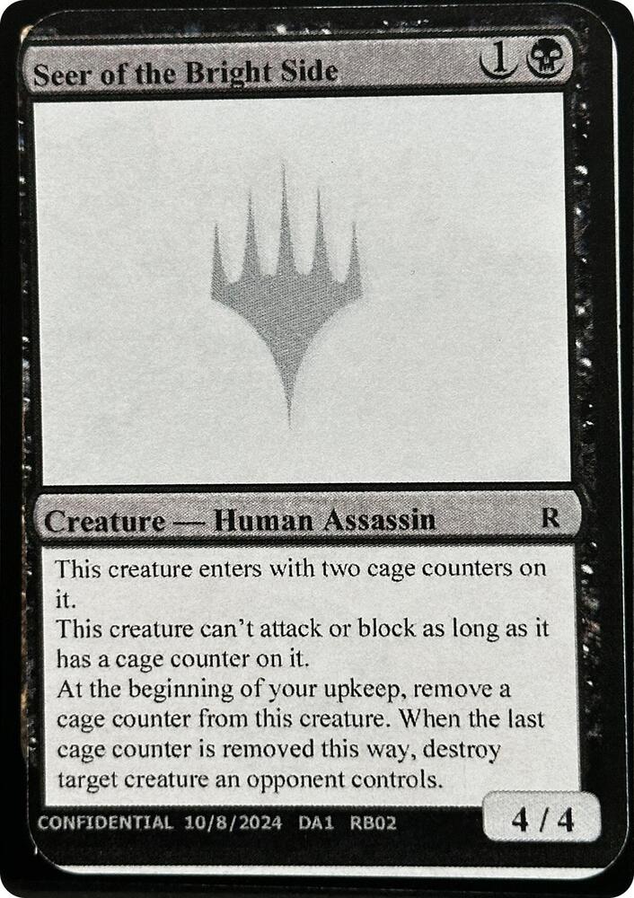 Seer of the Bright Side  (Un-Known Event Playtest Cards)  | Good Games Adelaide SA