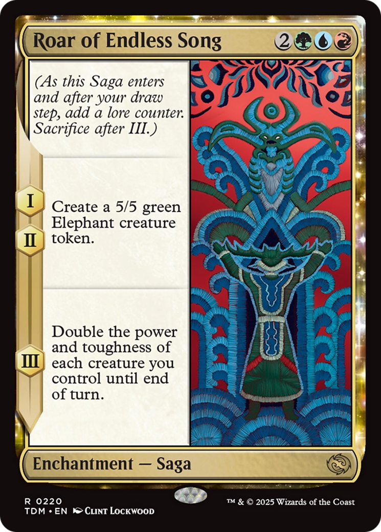 Roar of Endless Song [Tarkir: Dragonstorm] | Good Games Adelaide SA