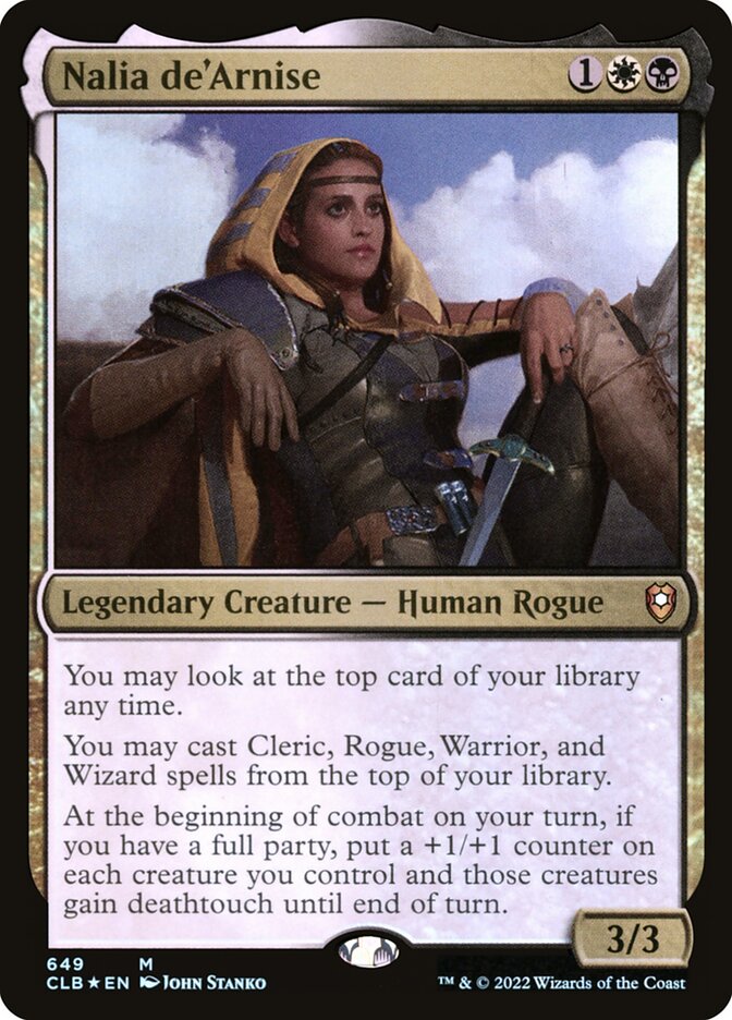 Nalia deArnise 649 (Commander Legends: Battle for Baldur's Gate)  - Foil | Good Games Adelaide SA